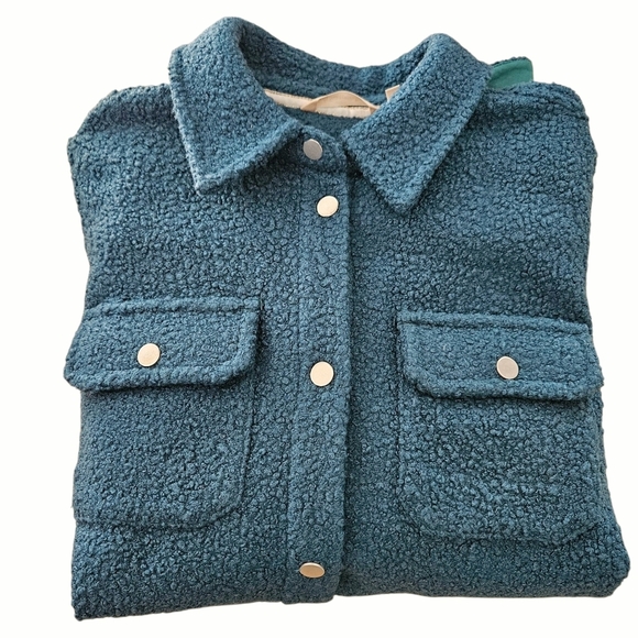 Women's NWT Soft Surroundings Campera Shacket Mediterranean Blue Medium (10-12) - Picture 13 of 15